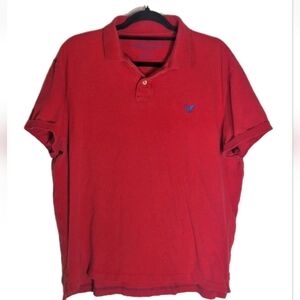 American Eagle Outfitters Athletic Fit Classic Polo Shirt Red Mens Size XL 2011